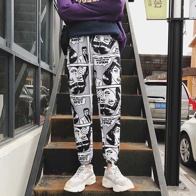 Comics Print Joggers - Wnkrs