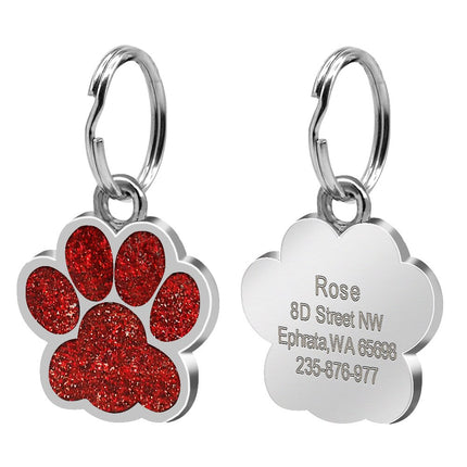 Cat's Crystal Personalized ID Tag - wnkrs