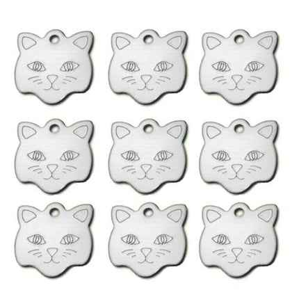 Customized Cat Style Aluminum ID Tags Set - wnkrs