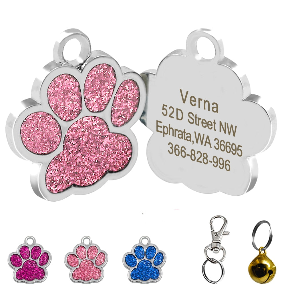 Cute Paw Shaped Tag