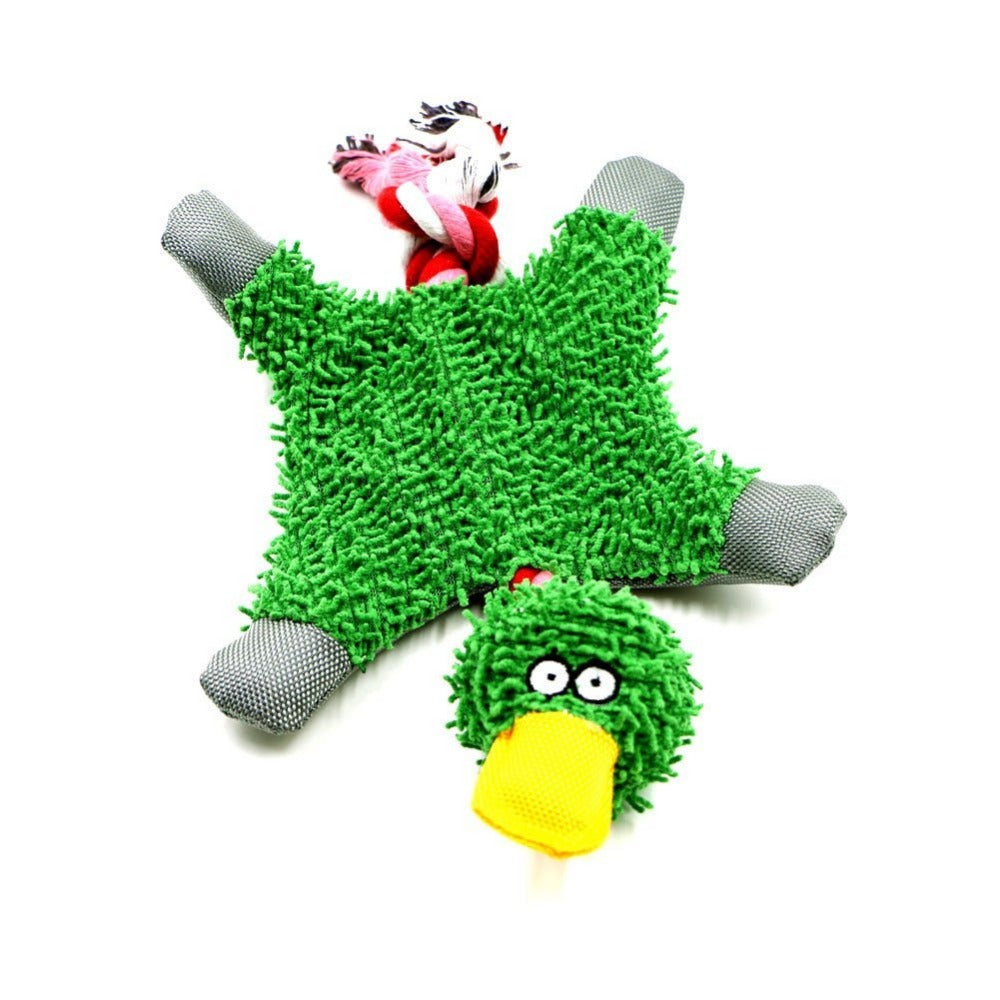 Funny Fluffy Duck Plush Dog's Toy