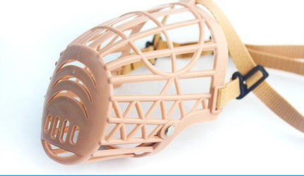 Brown Plastic Dog's Muzzle Basket - wnkrs