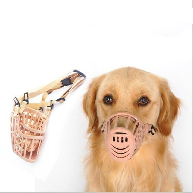 Brown Plastic Dog's Muzzle Basket - wnkrs
