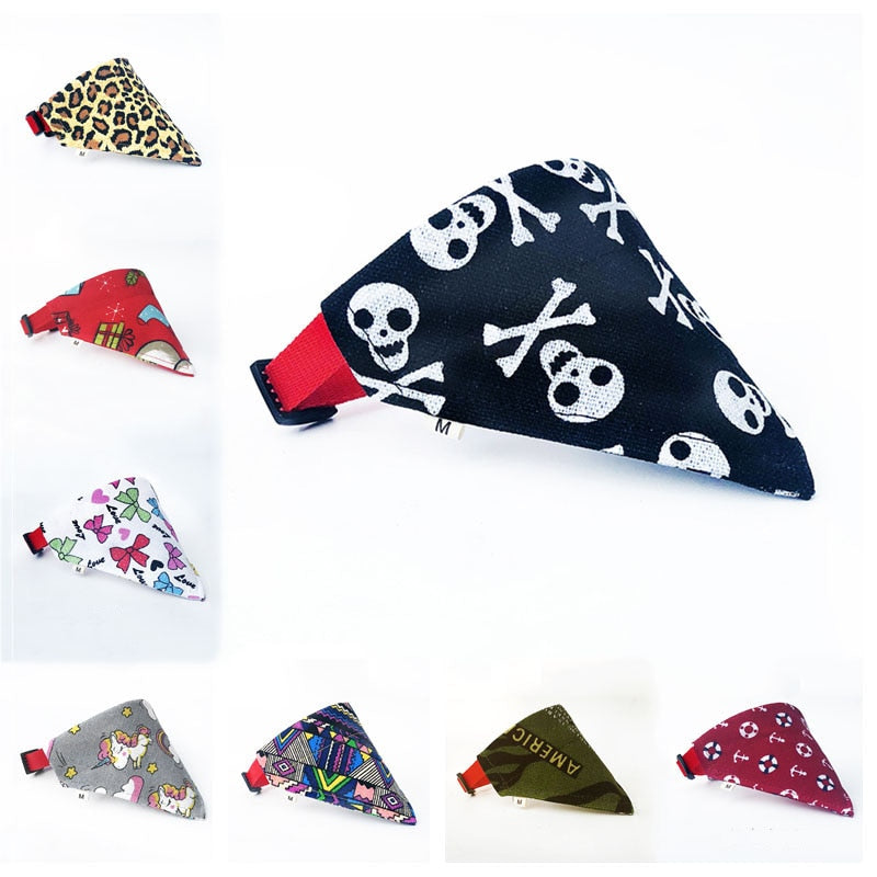 Colorful Triangular Dog Scarf