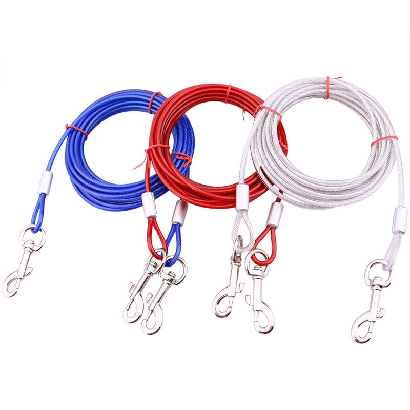 Coated Dog Tie-Out Cable, Three Lengths
