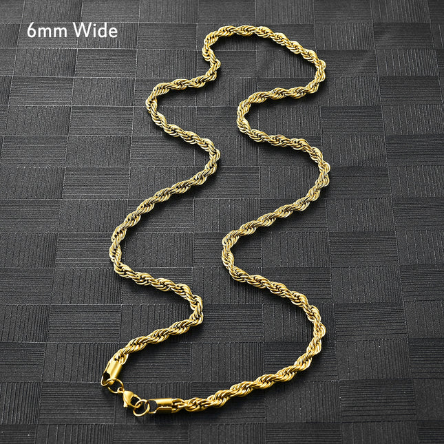 Fashion Spiral Chain Necklace