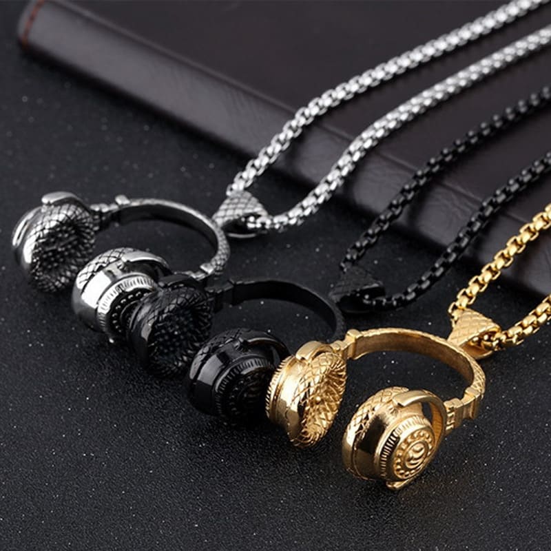 Men's Headphones Necklace