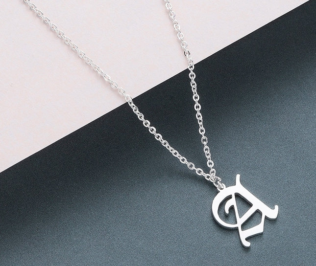 Men's Gothic Letter Shaped Pendant Necklace - Wnkrs