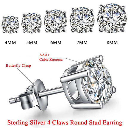 925 Sterling Silver Cubic Zirconia Earrings - wnkrs