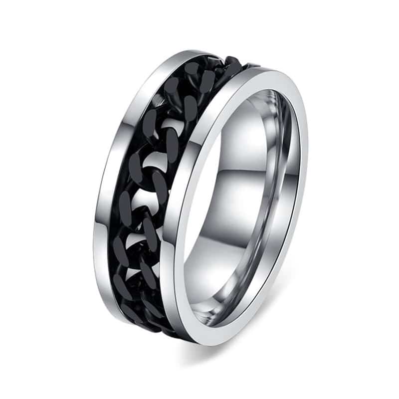 Men's Chain Decor Ring