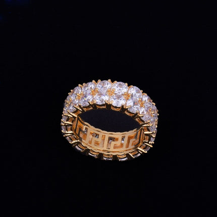 Men's Fashion Crystal Decorated Copper Ring - Wnkrs