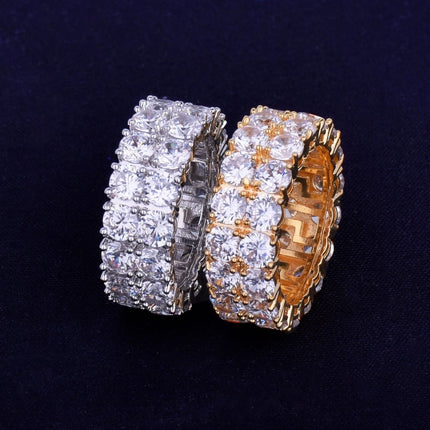 Men's Fashion Crystal Decorated Copper Ring - Wnkrs