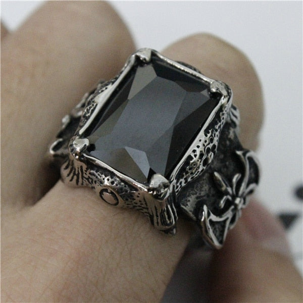 Men's Stainless Steel Anchor Ring