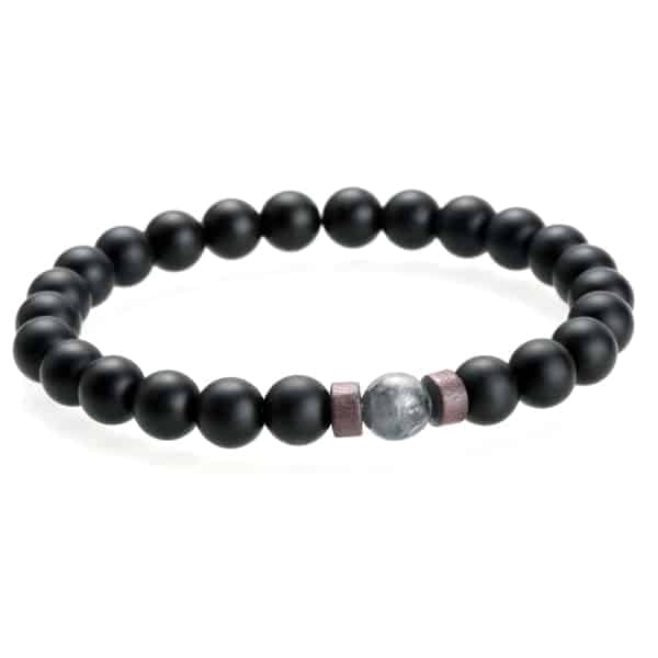 Men's Natural Moonstone Beaded Bracelet - Wnkrs