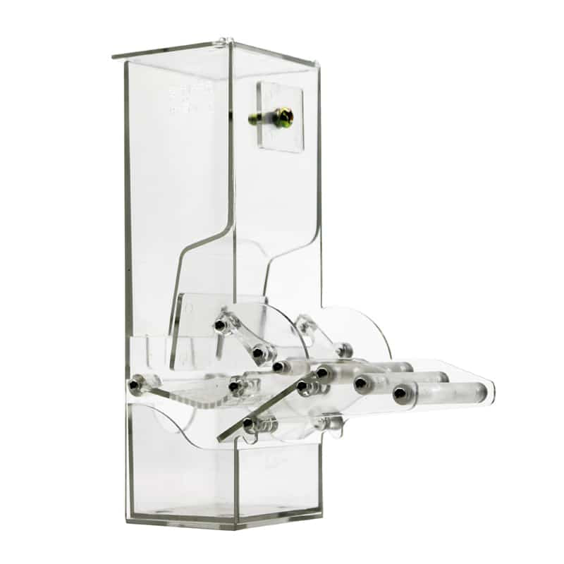 Clear Bird Cage Feed Hopper, 400 ml