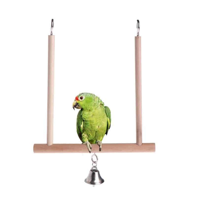 Natural Wooden Swing for Parrots - wnkrs
