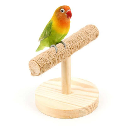 Wood and Sisal Bird's Perch - wnkrs