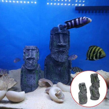 Easter Island Statue Aquarium Decor - wnkrs