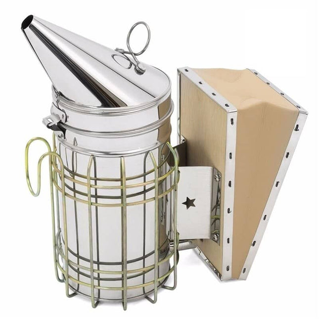 Stainless Steel Beehive Smoker with Heat Shield - wnkrs