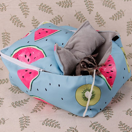 Printed Cotton Bed for Small Pets - wnkrs