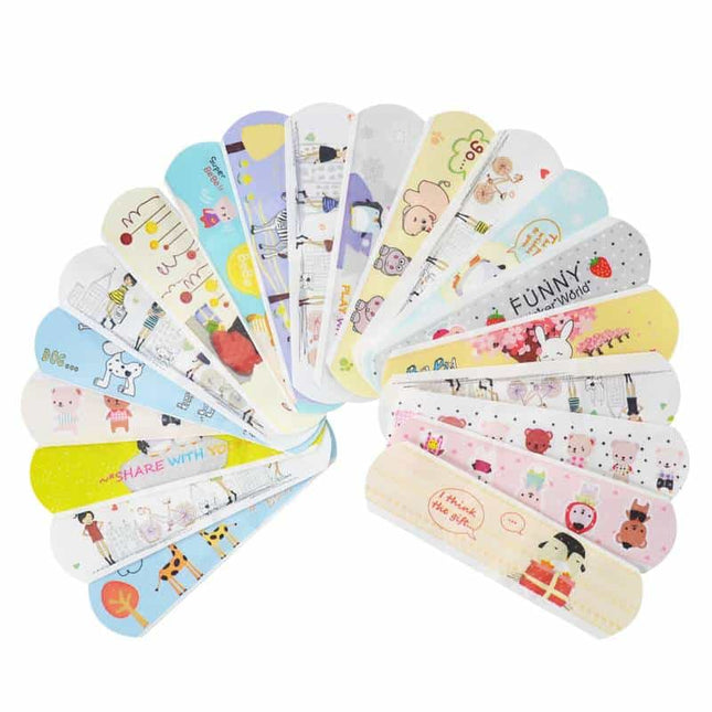 Set of 100 Cute Colorful Medication Patches - wnkrs