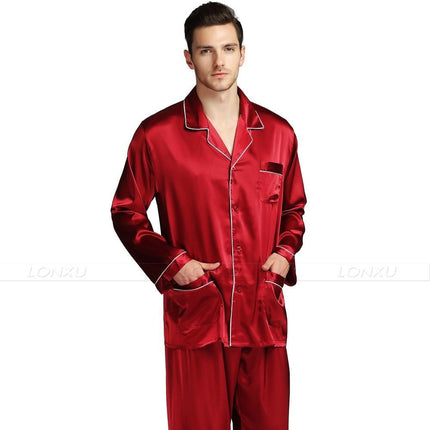 Silk Pajama Set for Men - Wnkrs