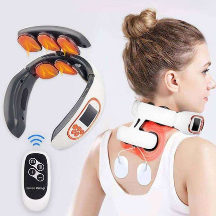 6 Heads Electric Neck And Back Pulse Massager - wnkrs