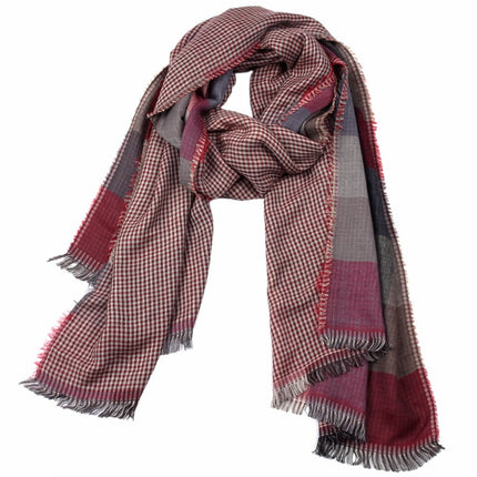 Men's Plaid Double-Sided Scarf - Wnkrs