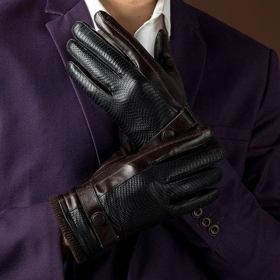 Men's Elegant Genuine Leather Gloves - Wnkrs