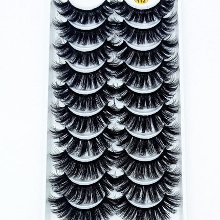 3D Soft Wispy Mink Hair False Eyelashes Set, 10 Pairs - wnkrs