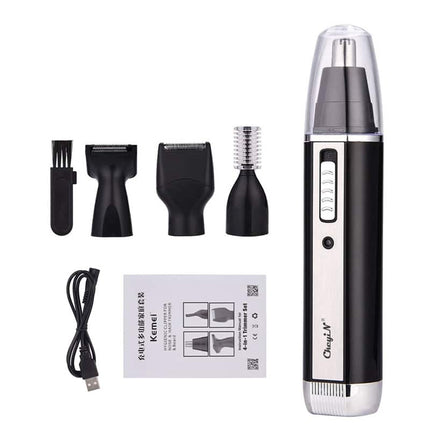 4 in 1 Rechargeable Nose and Ear Hair Trimmer - wnkrs