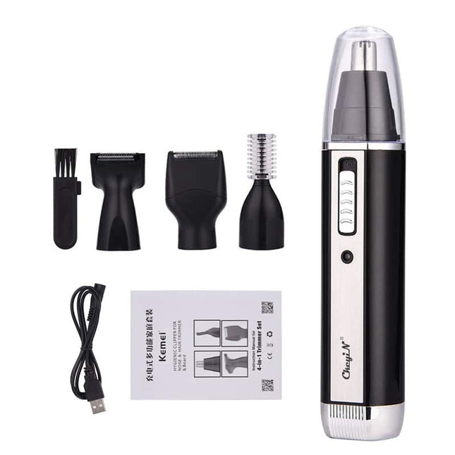 4 in 1 Rechargeable Nose and Ear Hair Trimmer - wnkrs