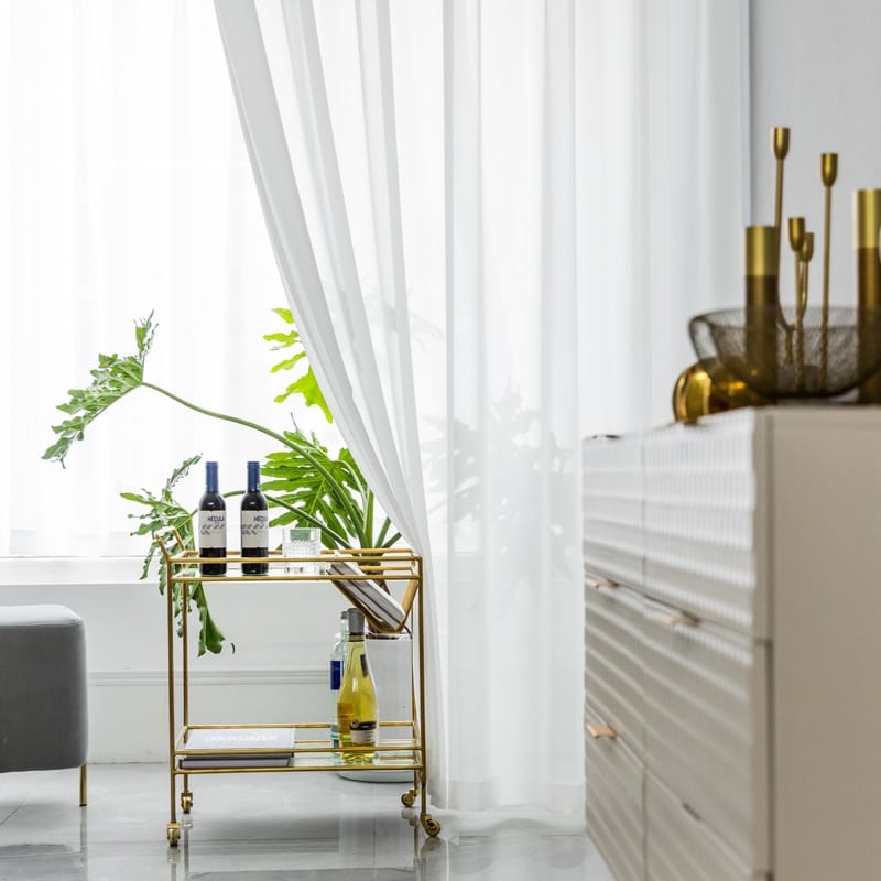 White Curtains for Living Room