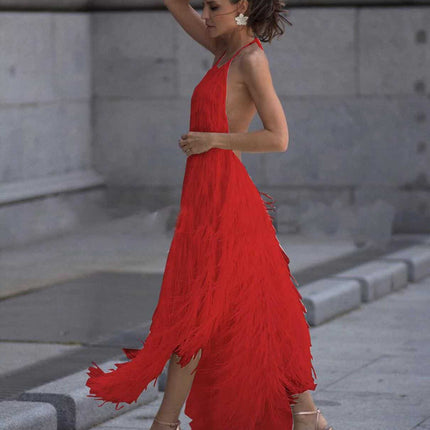 High Waist Asymmetrical Dress for Women - Wnkrs