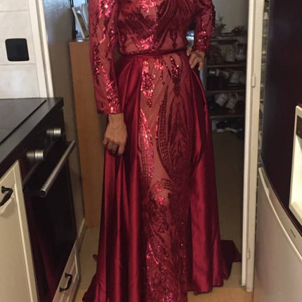Women's Satin Evening Dress - Wnkrs