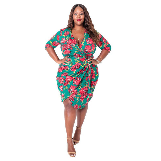 Retro Style Plus Size Women's Dress - Wnkrs