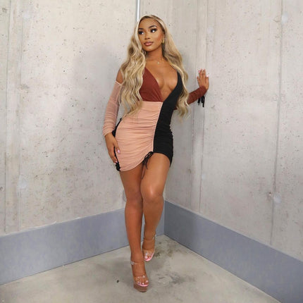 Women's Drawstring Knee Dress - Wnkrs