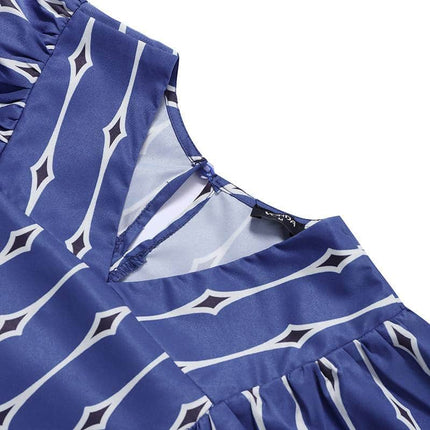 Women's Maxi Dress with Lantern Sleeve - Wnkrs