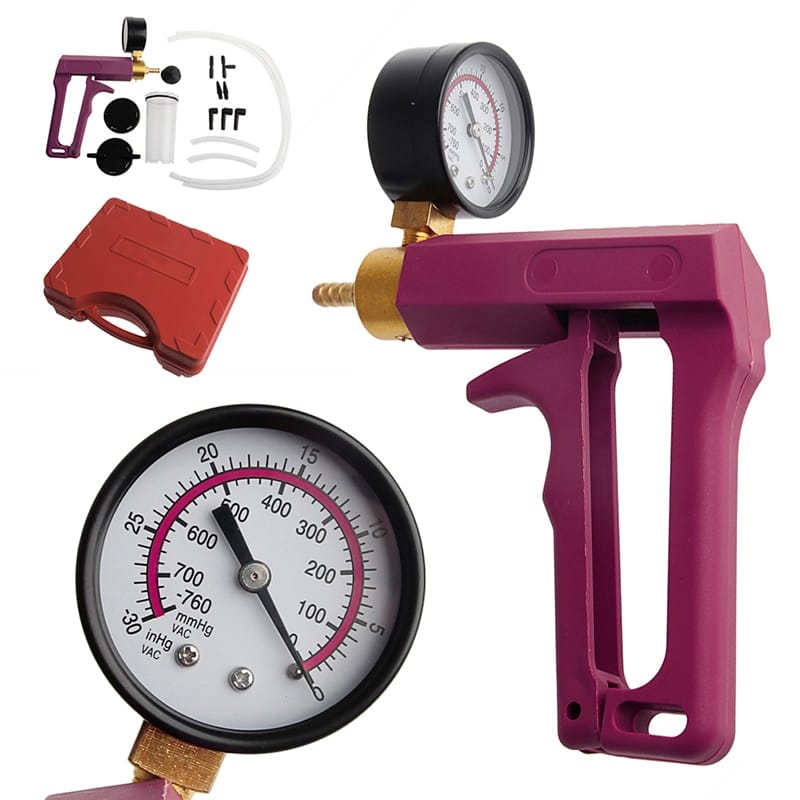 Manual Vacuum Pump and Gauge Kit
