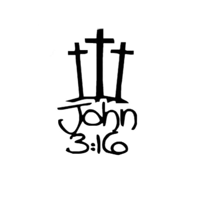 John 3:16 Car Sticker - wnkrs