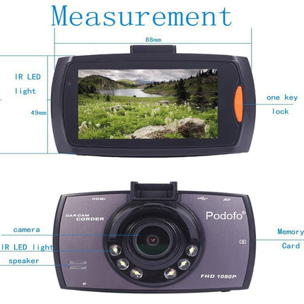 Full HD 140° Night Vision Dash Camera - wnkrs