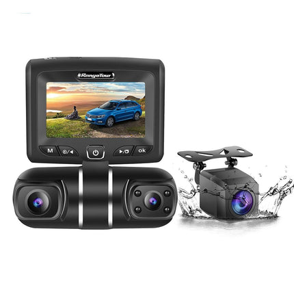 3 Lens WiFi ADAS Front and Rear Dashcam - wnkrs
