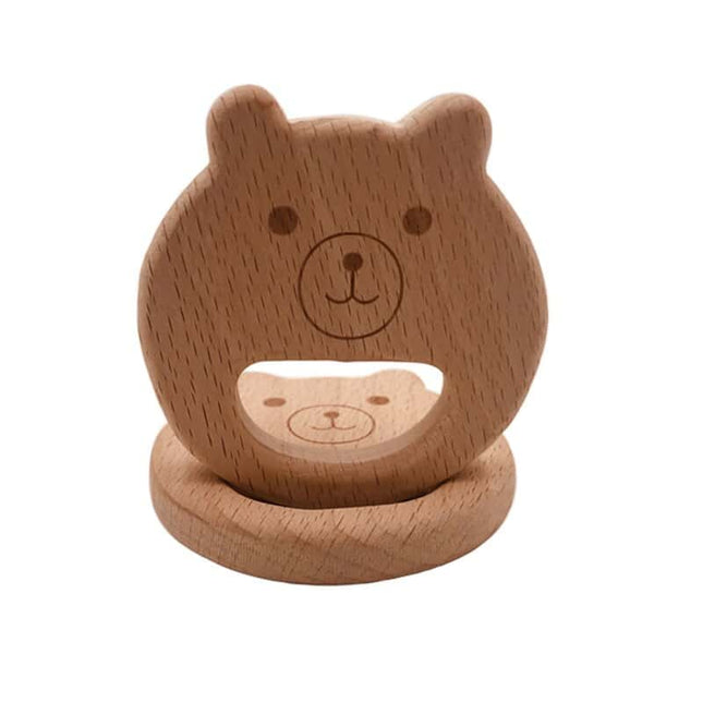 Organic Bear Shaped Baby Teether Set - wnkrs