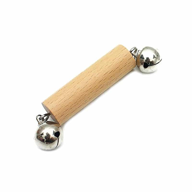 Wooden Rattle with Bells - wnkrs