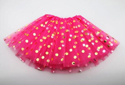 Elegant Polka Dot Polyester Skirt for Baby Girls