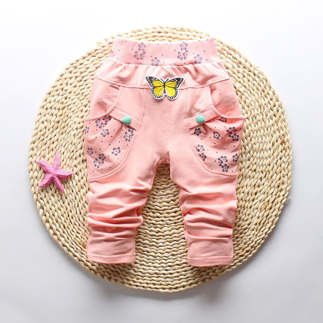 Butterfly Patterned Pants for Baby Girl