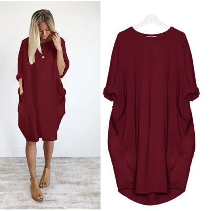 Women's Casual Wife Mom Boss Printed Dress - Wnkrs