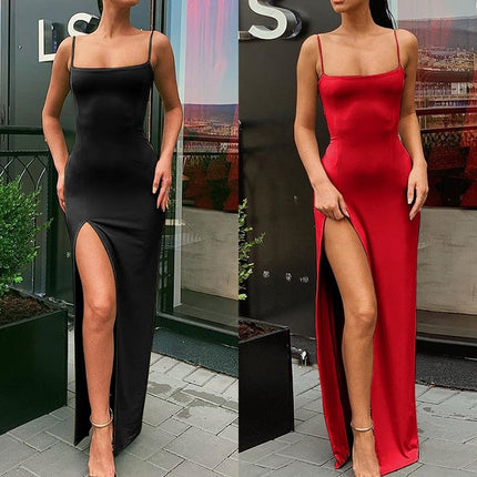 Summer Sleeveless Spaghetti Strap Long Dress - Wnkrs