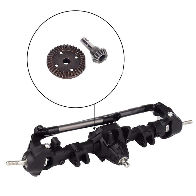 Plastic Front and Rear Complete Axle for SCX10 - wnkrs