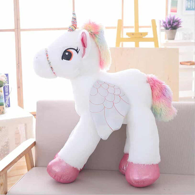 Large Winged Unicorn Soft Plush Stuffed Toy - wnkrs